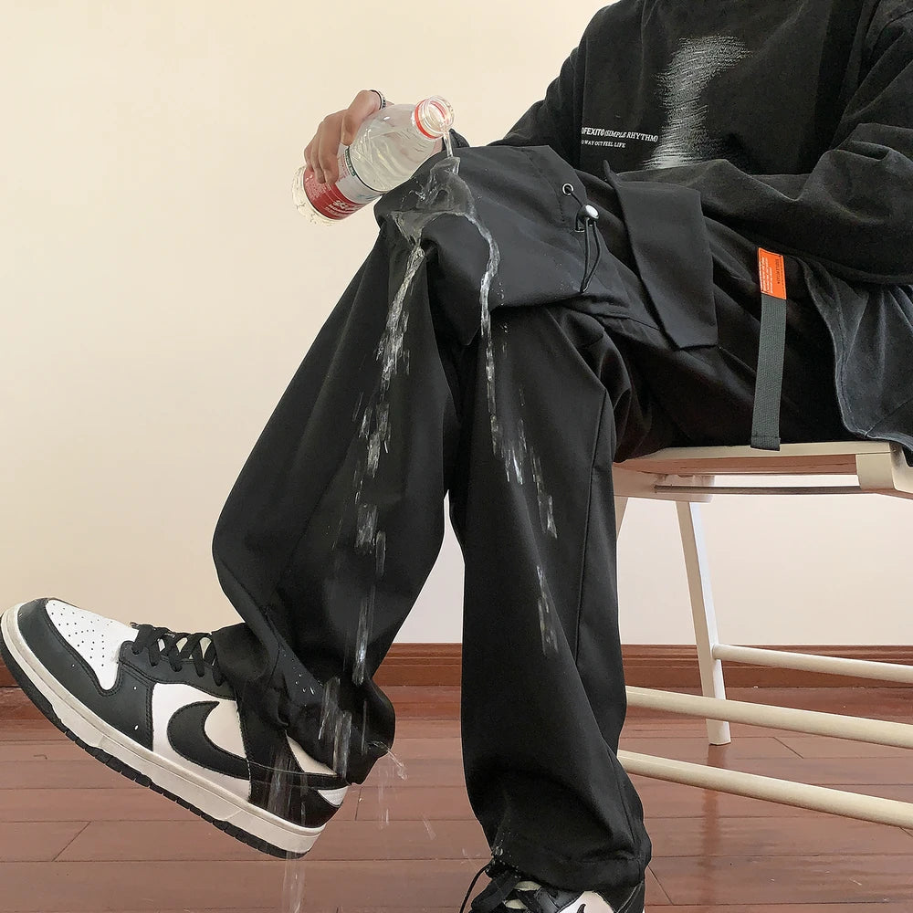 Aidase Patchwork Streetwear Harem Pants Men 2023 Overalls Mens Baggy Harajuku Cargo Pants Hip Hop Trousers Casual Track Pants aidase-shop