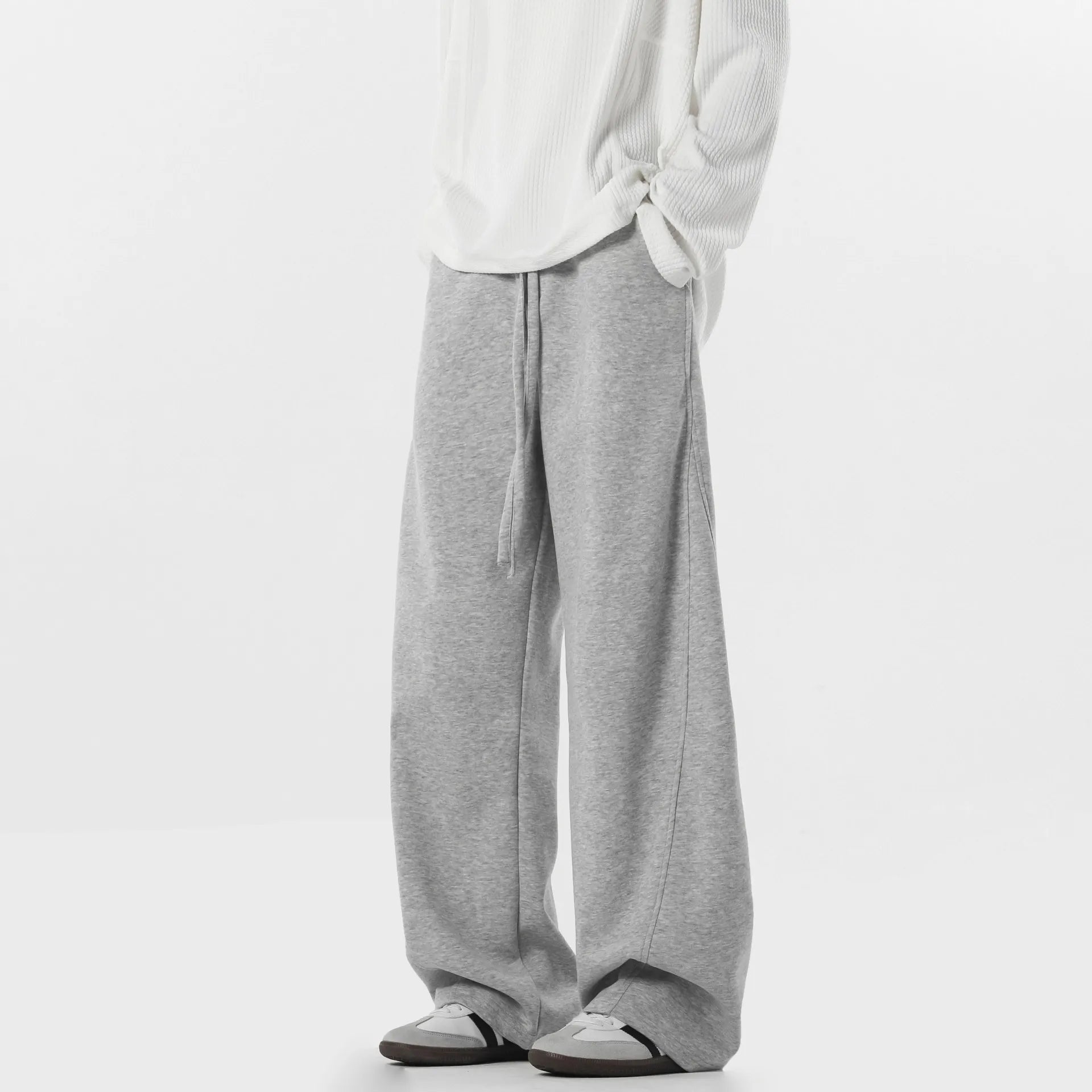 AIDASE  -  American Men's Autumn Trendy Brand Spliced Wide-leg Sports Sweatpants Retro Versatile Straight Casual Pants aidase-shop