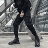 Aidase Male Trousers Black Slim Autumn Men's Cargo Pants Luxury Spandex Fashion Y2k Cotton Nylon Designer Street Loose Big Size Emo aidase-shop