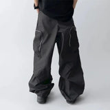 AIDASE  -  Men Pants Patchwork Elastic Waist Loose Joggers Casual Trousers Men Pockets Streetwear 2025 Fashion Cargo Pants S-5XL aidase-shop