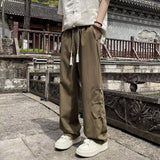 AIDASE  -  Retro-style Fashionable Chinese Casual Men's Summer Loose Straight-leg High-end Drape Wide-leg Pants aidase-shop
