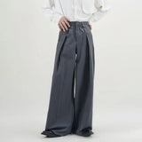 AIDASE  -  New Suit Pants Mens Dress Pants Loose Oversized  Wide Leg Pants Summer Casual Straight Retro Mopping Trousers Formal Trousers aidase-shop
