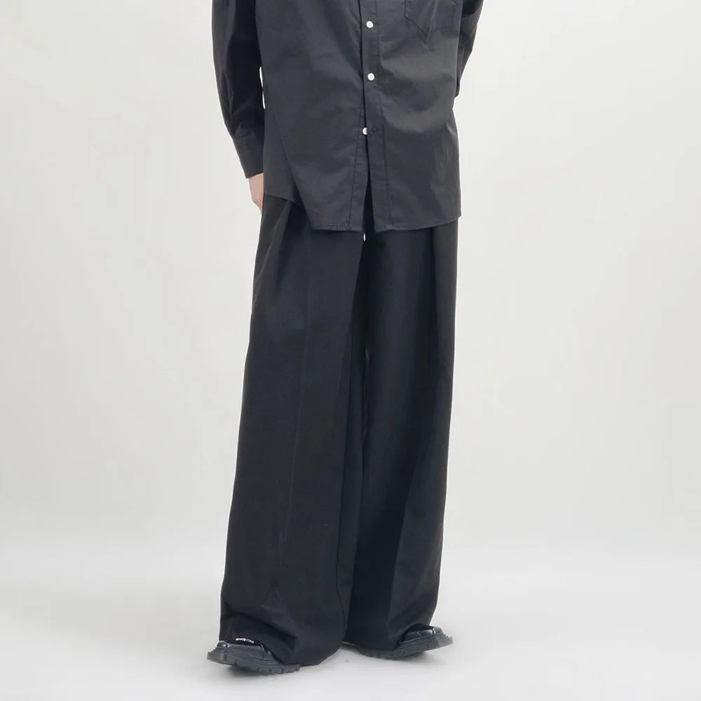 AIDASE  -  New Suit Pants Mens Dress Pants Loose Oversized  Wide Leg Pants Summer Casual Straight Retro Mopping Trousers Formal Trousers aidase-shop