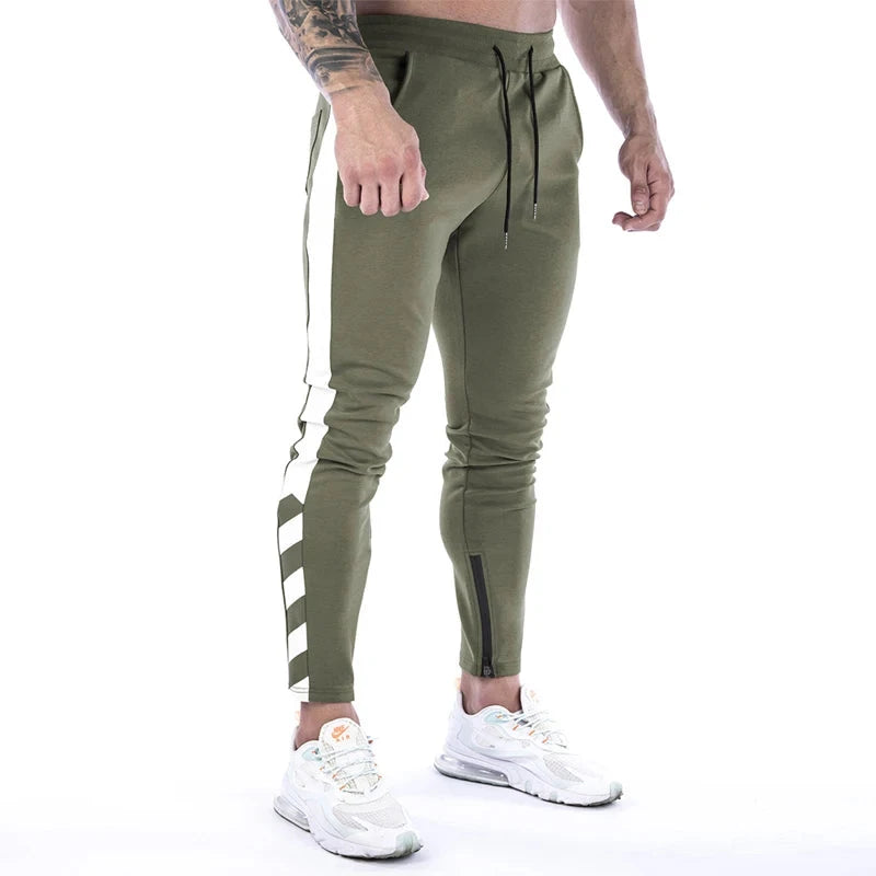 AIDASE  -  Men Joggers Casual Pants Fitness Men Sportswear Tracksuit Bottoms Skinny Sweatpants Trousers Black Gyms Jogger Track Pants aidase-shop