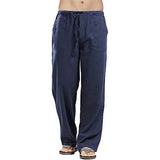 AIDASE  -  Spring Linen Wide Men Pants Korean Trousers Oversize Cotton Streetwear Male New Yoga Pants Casual Men Clothing Sweatpants aidase-shop