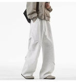 AIDASE  -  High Waist Men Sports Pants American Style Loose Draped Straight Wide Leg Casual Drawstring Trousers Autumn New 21E7679 aidase-shop
