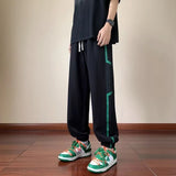 Aidase Trousers Sweatpants for Men Goth Thin Summer Striped Man Sports Pants Harem Gym Flated New in Sport Jogger Big Tall Long Joker aidase-shop