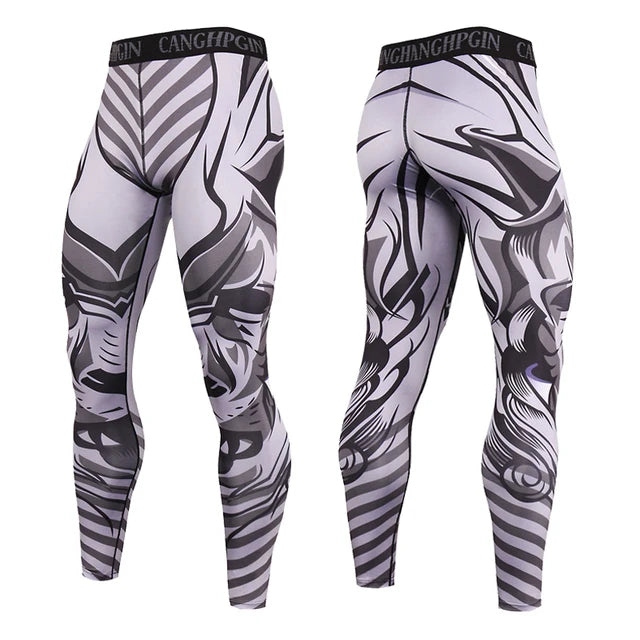 Aidase Men's Running Leggings Sportswear Quick Dry Gym Fitness Tights Workout Training Jogging Sports Trousers Compression Sport Pants aidase-shop