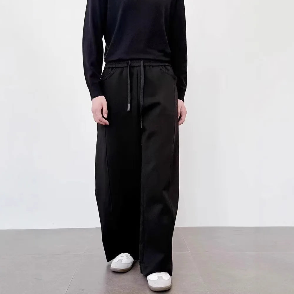 AIDASE  -  Retro Sweatpants Men's Spring American Style Loose and Versatile Casual High Street Floor Pants aidase-shop