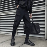 Aidase Male Trousers Black Slim Autumn Men's Cargo Pants Luxury Spandex Fashion Y2k Cotton Nylon Designer Street Loose Big Size Emo aidase-shop