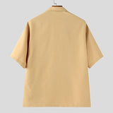 AIDASE  -  Men Shirt Summer Printing Vacation Oversize Lapel Short Sleeve Men Clothing Streetwear 2025 Fashion Casual Tops Men aidase-shop