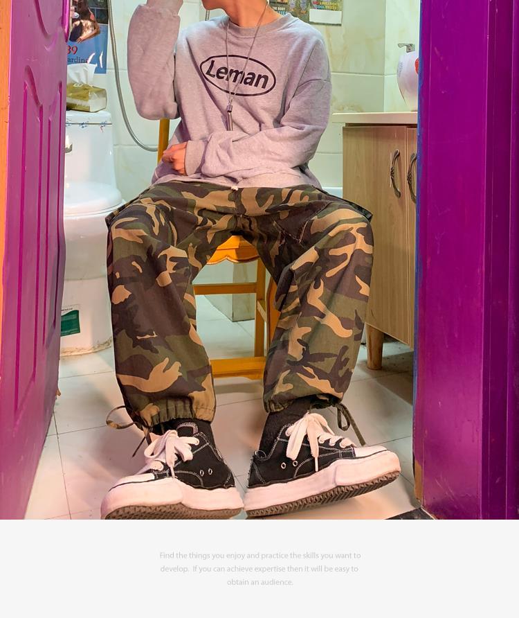 Aidase  Cargo Pants Men Hip Hop Camouflage Pants Hippie Fashion Camouflage Clothing Streetwear Joggers Casual Trousers Men aidase-shop
