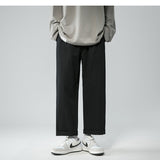 Legible Men's Pants Retro Ankle Length Casual Cotton Pant Male Elastic Waist Loose Pant Man aidase-shop