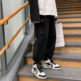 Tie-dye Pants Men's Fashion Casual Pocket Cargo Pants Men Streetwear Korean Loose Hip-hop Straight Wide-leg Pants Mens Trousers aidase-shop