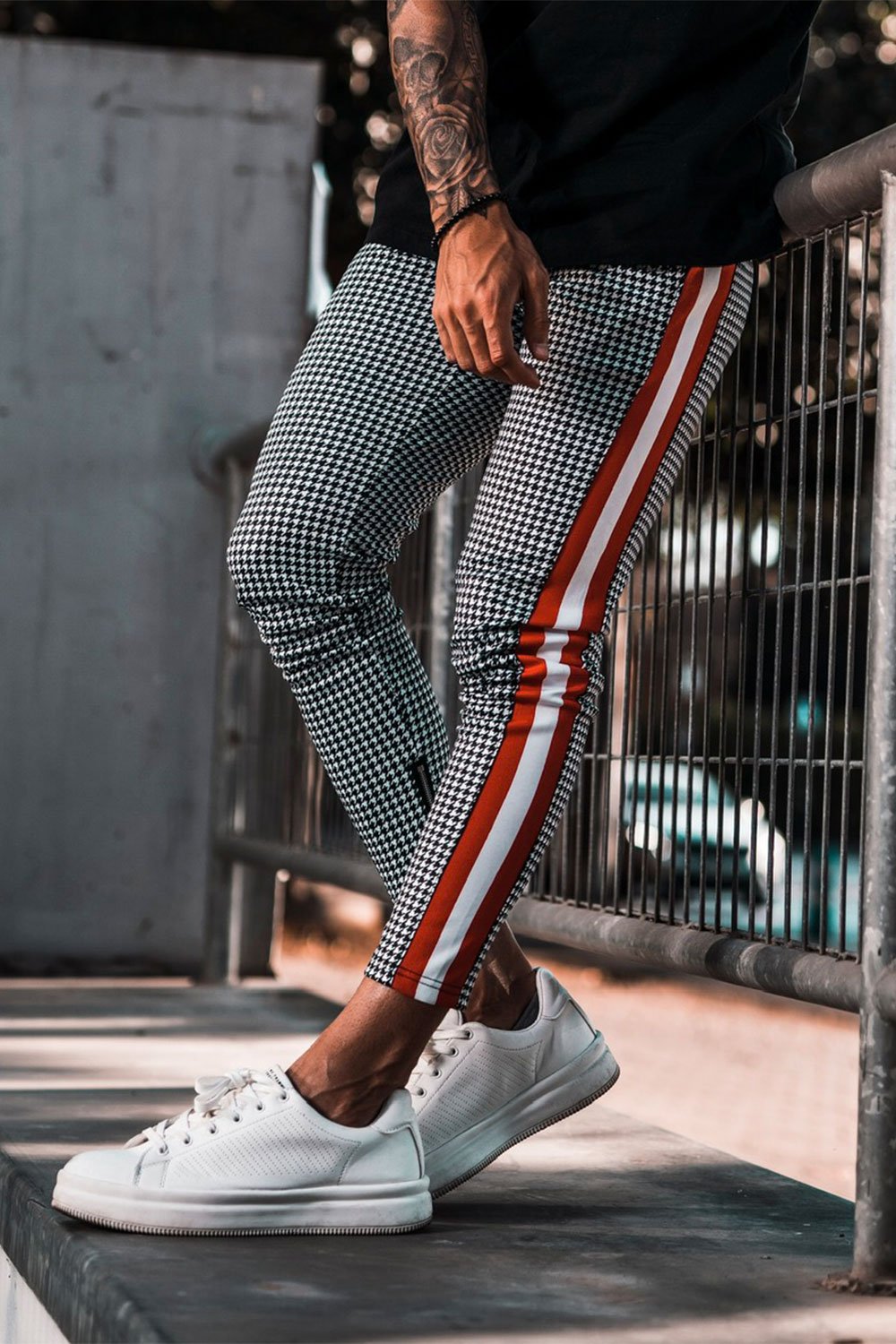Street Style Casual Sweatpants Men Running Sports Striped Pant Man Jogger Trousers aidase-shop