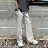 Wide Pants Men Harajuku Solid Color Black White Casual Pants Korean Fashion Streetwear Straight Trousers Techwear Clothes aidase-shop