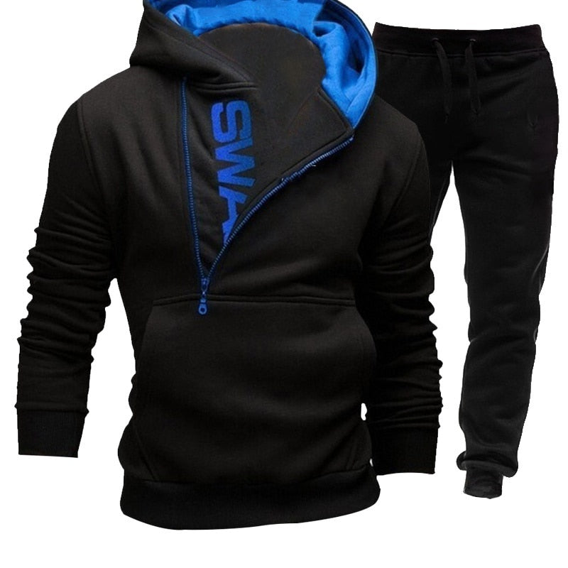 Aidase NEW Tracksuit Men's 2 Pieces Set Sweatshirt and Sportspants Outfits  Zipper Hoodies Casual Men's Clothing  Plus Size Ropa Hombre aidase-shop