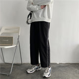 Summer Thin Casual Pants Men Fashion Solid Color Drawstring Joggers Pants Men Streetwear Loose Hip Hop Trousers Mens M-2XL aidase-shop