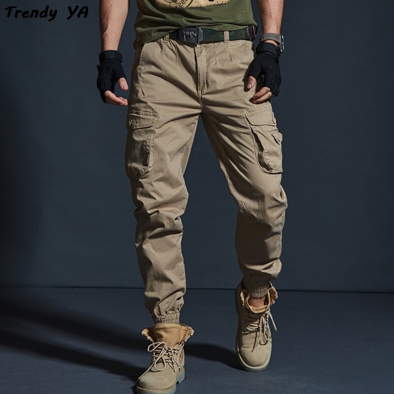 Aidase High Quality Pants 100% Cotton Multi-Pocket Trousers for Casual And Busniess As Well Interview Date Military Style Mature Jeans aidase-shop