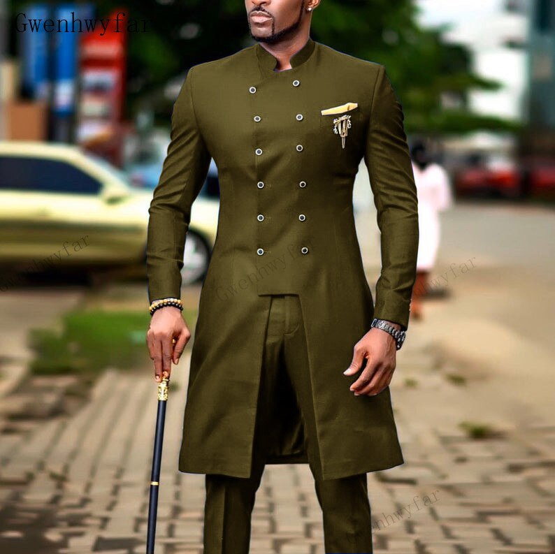 Aidase Suits for Men Groom Tuxedo  Indian Wedding Wear Casual Man Blazer Men Burgundy Suit Slim Wedding Suits (Jacket+Pants) aidase-shop