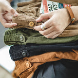 Aidase Maden Vintage Brown Corduroy Pants Men Solid Harajuku Straight  Pant Cargo Retro Casual Streetwear Trouser Safari  Bottoms