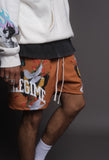 Aidase Summer Fashions 3d men's shorts quick-drying mesh boutique Floral men Brand short pants loose five-point pants Man casual shorts