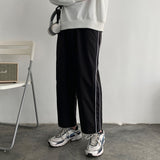 Summer Thin Casual Pants Men Fashion Solid Color Drawstring Joggers Pants Men Streetwear Loose Hip Hop Trousers Mens M-2XL aidase-shop