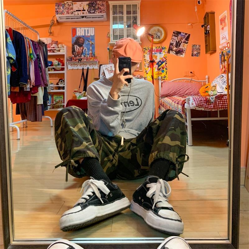 Aidase  Cargo Pants Men Hip Hop Camouflage Pants Hippie Fashion Camouflage Clothing Streetwear Joggers Casual Trousers Men aidase-shop