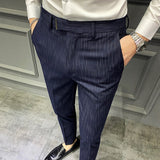 Pantalones Hombre Spring Summer New Pants Men Korean Slim Fit Men Casual Pants Streetwear Man Trousers Men Black Gray 28-42 aidase-shop