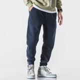 Aidase Men Fleece Pants Loose Autumn Winter Casual Jogging Pants Outdoor Sportwear Sweatpants Tie Feet Elastic Waist Mens Trousers aidase-shop
