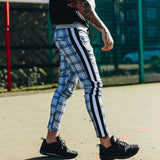Street Style Casual Sweatpants Men Running Sports Striped Pant Man Jogger Trousers aidase-shop