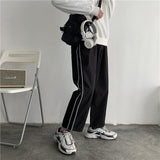 Summer Thin Casual Pants Men Fashion Solid Color Drawstring Joggers Pants Men Streetwear Loose Hip Hop Trousers Mens M-2XL aidase-shop