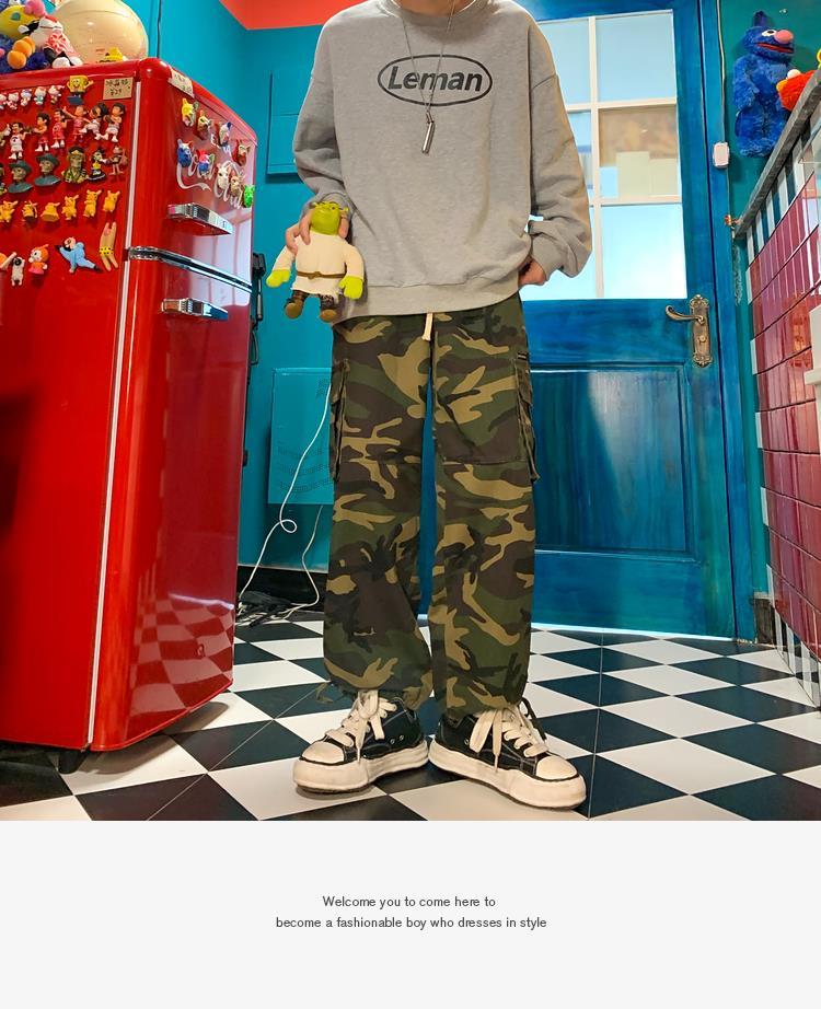 Aidase  Cargo Pants Men Hip Hop Camouflage Pants Hippie Fashion Camouflage Clothing Streetwear Joggers Casual Trousers Men aidase-shop
