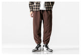 Aidase Winter Harlan Pants Men Fleece Thicken Casual Loose Solid Color Drawstring Korean Men Sweatpants 2021 Fashion Hip Hop Streetwear aidase-shop
