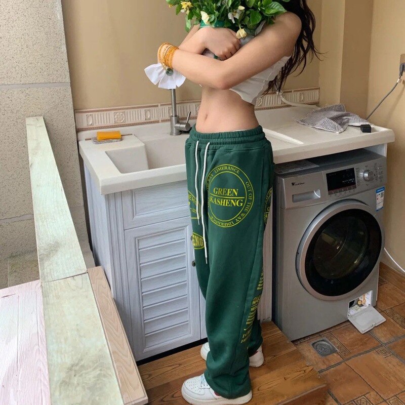 Aidase Hip Hop High Waist Harem Pants Women Harajuku Jogging Loose Casual Trousers Female Hippie Jogger Loose Sweatpants Y2k aidase-shop
