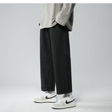 Legible Men's Pants Retro Ankle Length Casual Cotton Pant Male Elastic Waist Loose Pant Man aidase-shop