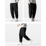 Aidase Men Fleece Pants Loose Autumn Winter Casual Jogging Pants Outdoor Sportwear Sweatpants Tie Feet Elastic Waist Mens Trousers aidase-shop