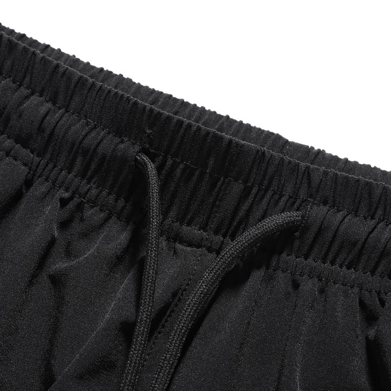 Korean Ice Silk Men'S Summer Thin Fashion Brand Loose And Versatile Quick Dry Casual Pants 9-Point Sports Trousers Boy aidase-shop