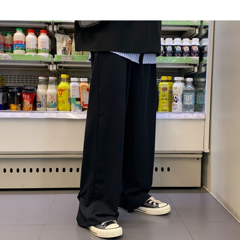 Aidase  Men Overalls Wide Legs Streetwear Baggy Pants  Spring Mens Black Harajuku Sweatpants Male Casual Harem Joggers 5XL aidase-shop