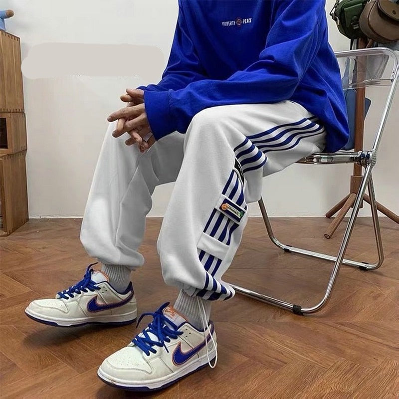 Mens Streetwear Pants Casual Ankle Length Couple Harem Trousers Hip Hop Harajuku Sweatpants aidase-shop