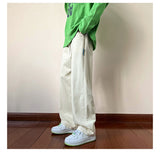 Aidase  Y2k Streetwear Cargo Pants Baggy Pants  Casual Korean Fashions Sweatpants Harajuku White Joggers Wide Leg Pants Ins aidase-shop