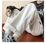 Aidase  Y2k Streetwear Cargo Pants Baggy Pants  Casual Korean Fashions Sweatpants Harajuku White Joggers Wide Leg Pants Ins aidase-shop