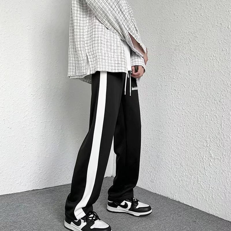 Klein Blue Men's Straight Pants Casual Loose Trousers Streetwear Male Hip Hop Sweatpants aidase-shop