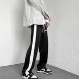 Klein Blue Men's Straight Pants Casual Loose Trousers Streetwear Male Hip Hop Sweatpants aidase-shop