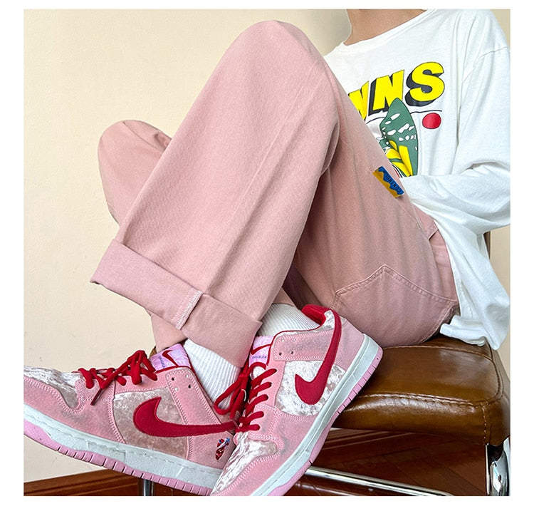 Aidase  Y2k Streetwear Cargo Pants Baggy Pants  Casual Korean Fashions Sweatpants Harajuku White Joggers Wide Leg Pants Ins aidase-shop