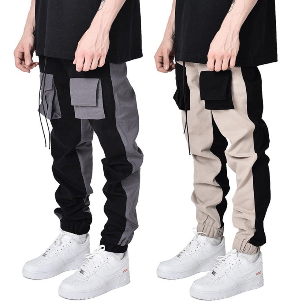 Cargo Pants for Men Streetwear Hip Hop Casual Pockets Trousers Men Harajuku Fashion Loose Pant aidase-shop