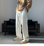 Blue White Black Baggy Jeans Men Fashion Casual Wide Leg Jeans Men Streetwear Loose Hip Hop Straight Denim Pants Mens Trousers aidase-shop