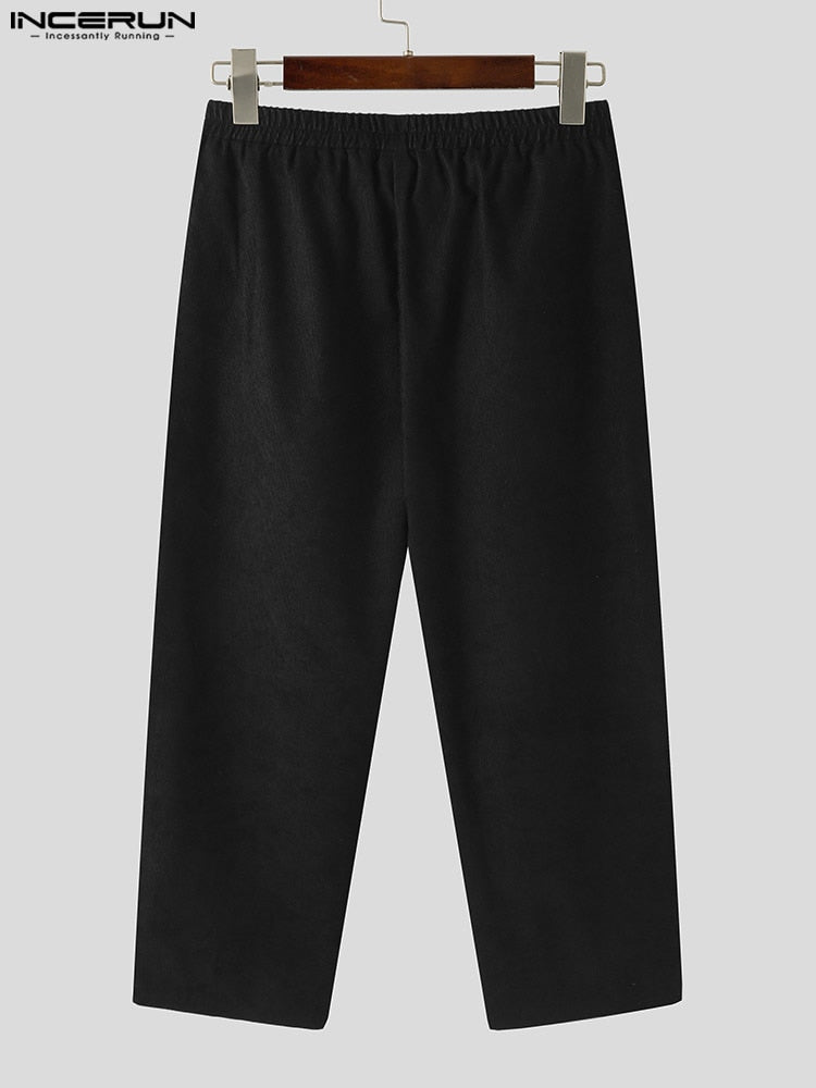 Aidase Fashion Men Pants Joggers Streetwear  Loose Pockets Korean Casual Trousers Men Lace Up Solid Color Leisure Pants 5XL aidase-shop