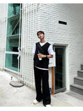 New Casual Trousers Loose Hong Kong Style Pendant Suit Pants Trend Autumn Summer Unisex Straight Wide-leg Pants aidase-shop