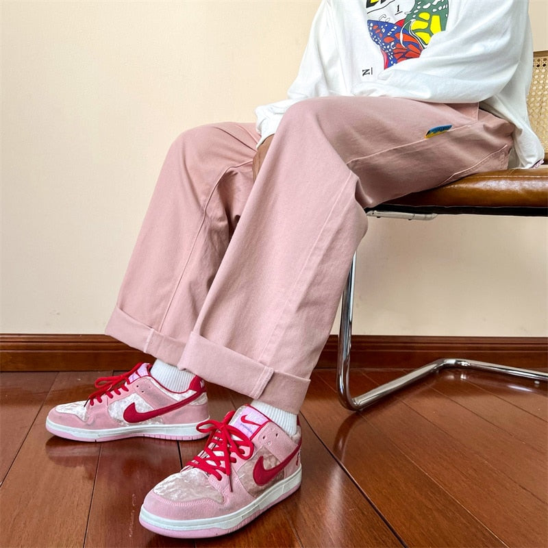Aidase  Y2k Streetwear Cargo Pants Baggy Pants  Casual Korean Fashions Sweatpants Harajuku White Joggers Wide Leg Pants Ins aidase-shop